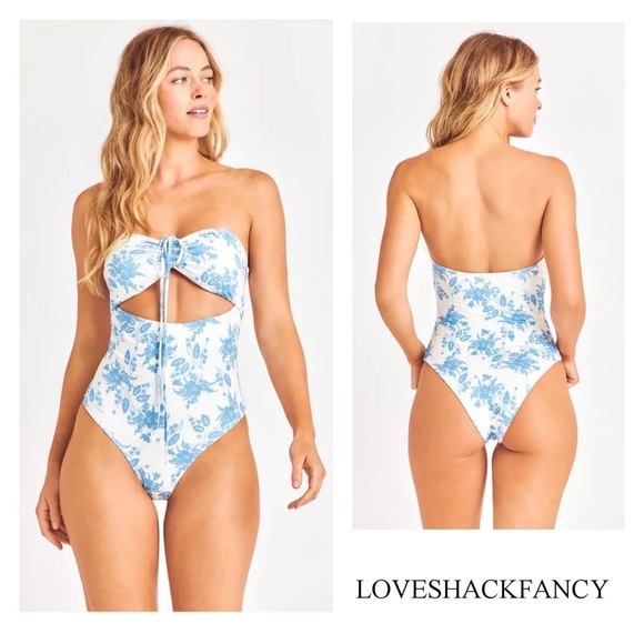 LoveShackFancy Other - New! LoveShackFancy Baylor One Piece Swimsuit in Cobalt Pop